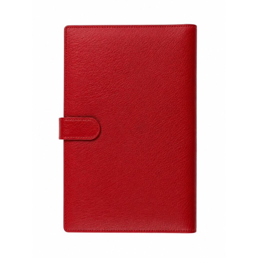 Vintage Bond Street Travel Wallet Passport Holder Genuine Pigskin Leather Red